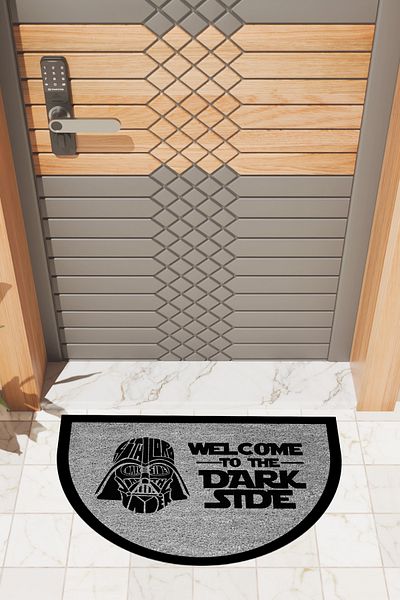 Dormot Home Modern Digital Gray Doormat Dark Stde Door Mat