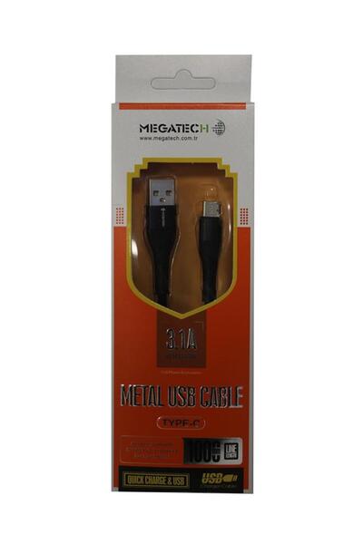 MEGATECH Data-ez459 3.1a braided a series typ-c data cable grey-black