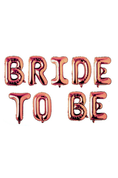 BALON DİYARI مجموعة بالونات Bride to Be من رقائق الذهب الوردي - ديكور أنيق لح...