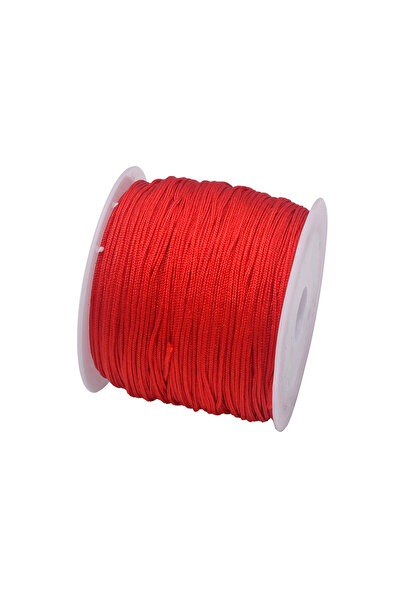 Choice حبل نايلون أحمر بطول 50 ياردة، 0.8 مم، 45 مترًا، مصنوع من النايلون الم...