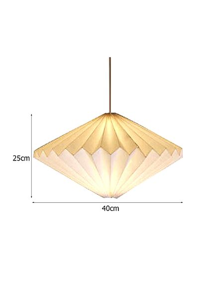 APWIKOGER Paper Lamp Cover F Nordic Creative Paper Lamp Cover Origami Lantern Hanging Lampshade Foldable Hangi