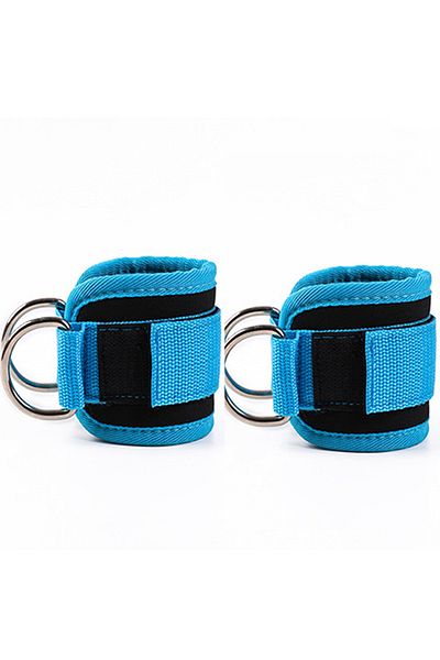 Choice JH-Blue-2pcs 2PCS Ankle Straps Cable Double D-Ring Ankle Cuffs For Gym Workouts Glutes Legs Strength