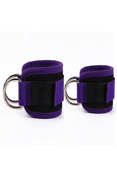 Choice JH-Purple-2pcs 2PCS Ankle Straps Cable Double D-Ring Ankle Cuffs For Gym Workouts Glutes Legs Streng