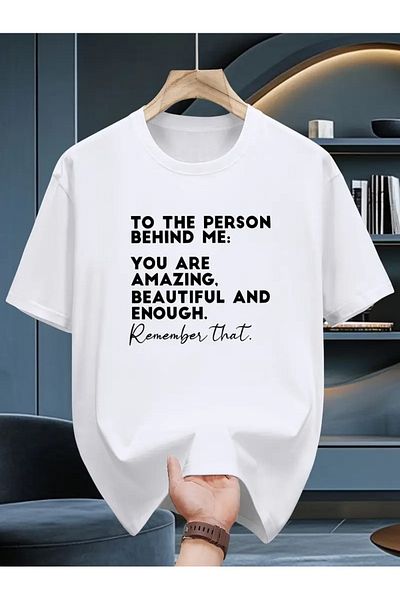 Massgai Μπλουζάκι Unisex You Are Amazing Printed Oversize 100% βαμβακερό