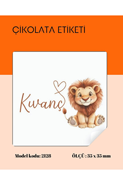 arl etiket tasarım dijital baskı merkezi Yenidoğan Çikolata Etiketi 3,5 x 3,5...