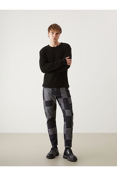 LC Waikiki Pantaloni de jeans pentru bărbați, cu croiala largi, sezon nou 710 - S5JC09Z8