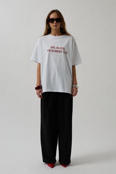 modaserdem Front Printed Oversize T-Shirt