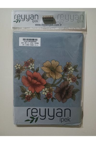 REYYAN Oya Yazma 90' Προίκα Ιεμενικό Εσωτερικό Τυφλό 90x90 cm Κενό με λουλούδια στις άκρες