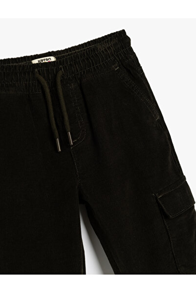 Koton Jogger Pantolon Kargo Cepli Beli Bağlamalı Pamuklu