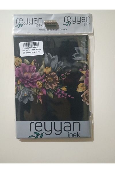 REYYAN Oya Yazma 90' Προίκα Ιεμενικό Εσωτερικό Τυφλό 90x90 cm Κενό με λουλούδια στις άκρες