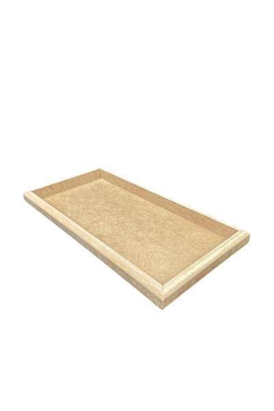 Dumbo Butik Ahşap Boyanabilir Ham Mdf Dikdörtgen Çanak, 25x35cm