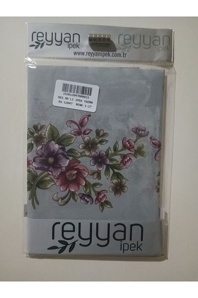 REYYAN Oya Yazma 90' Προίκα Ιεμενικό Εσωτερικό Τυφλό 90x90 cm Κενό με λουλούδια στις άκρες