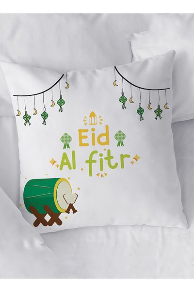 LOWHA Polyester Pillowcase Cushion Cover with Eid Al-Fitr  Design