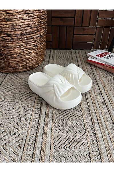 Behtah Kundura Papuci cu talpă înaltă și groasă Grădină Plajă Piscina Mare Vară Papuci de zi cu zi