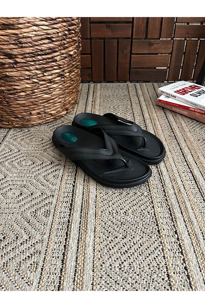 Behtah Kundura Men's Soft Gel Sole Flip Flops Pool Beach Daily Soft Wet Floor Slippers