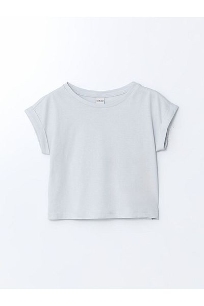 LC Waikiki Tricou pentru fete cu gât crew de sezon nou - S5EV99Z4