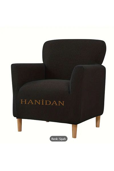nurlan Lycra Stretch Elastic Flexible Washable Square Pattern Single Seater Denim Cover Seat Cover