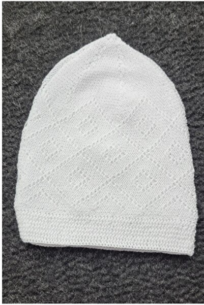 Muensu 5 Adet Beyaz Namaz Takkesi Hac Umre Hediyelik Takke, Hacı Takkesi