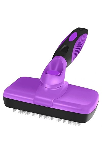 shopwave Practical Cat Dog Hair Collection Brush with Auto-Cleaning Button (5047)
