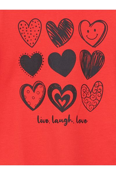 LC Waikiki New Season Crew Neck Short Sleeve Girls T-Shirt - S5Hv29Z1