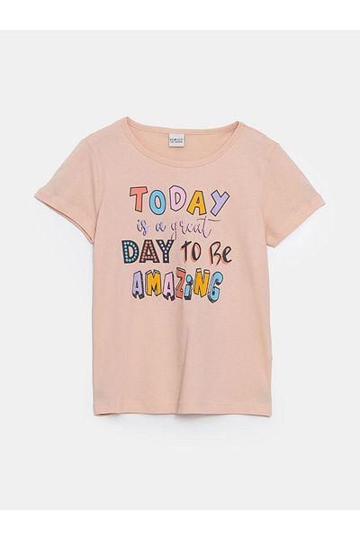 LC Waikiki Νέα σεζόν Crew Neck Girl's Tisort - S5EV46Z4