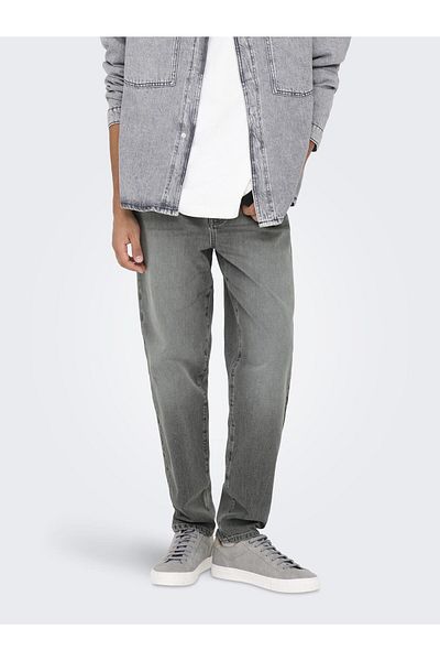 Only & Sons Relaxed Fit Jeans ONSYOKE Mittlere Taille Verjüngt Jeans
