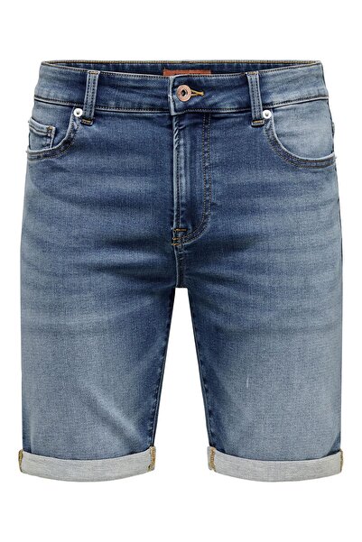 Only & Sons Jeans-Shorts ONSPLY Mittlere Taille Normal geschnitten Shorts