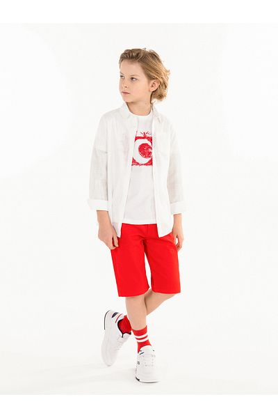 Civil Boys Boy Capri 6-9 Years Red