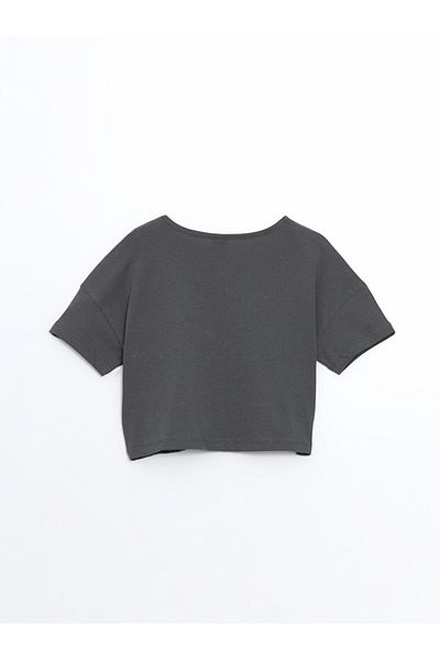 LC Waikiki New Season Crew Neck Girl's Crop T-Shirt - S5Fb43Z4