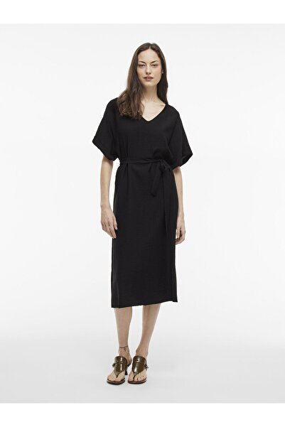 VILA Midikleid V-Ausschnitt