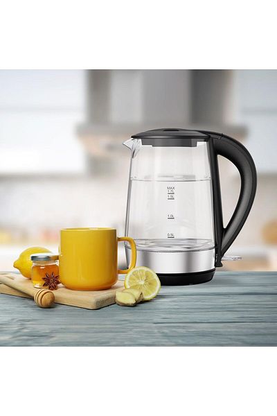 Lepresso 360 Transparent Quick-Boil Glass Kettle
