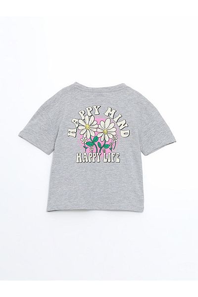 LC Waikiki New Season Crew Neck Girl's T-Shirt - S5Fb10Z4