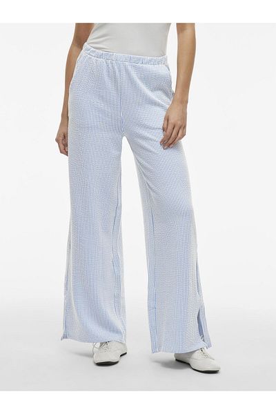 VILA Hose mit weitem Bein High Waist