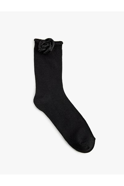 Koton Rose Applique Socks - Koton X Sibil Çetinkaya