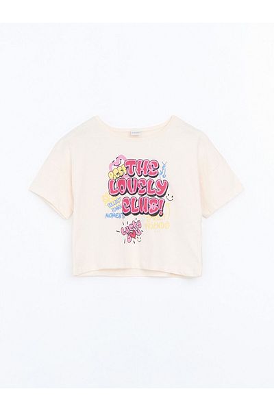 LC Waikiki Νέα σεζόν Crew Neck Girl's Crop Tisort - S5FB49Z4