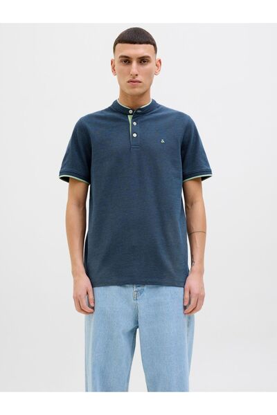 Jack & Jones Poloshirt Einfarbig Hemdkragen Poloshirt