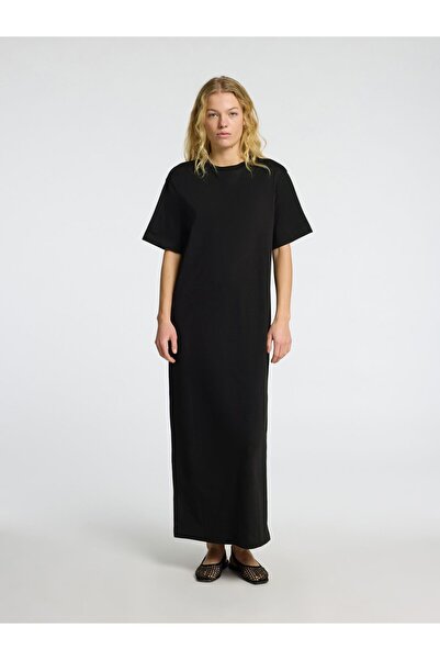 Selected Femme Kleid mit kurzen Ärmeln Maxi