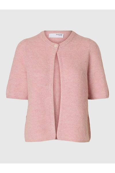 Selected Femme Strickjacke Wollgemisch Kurzarm