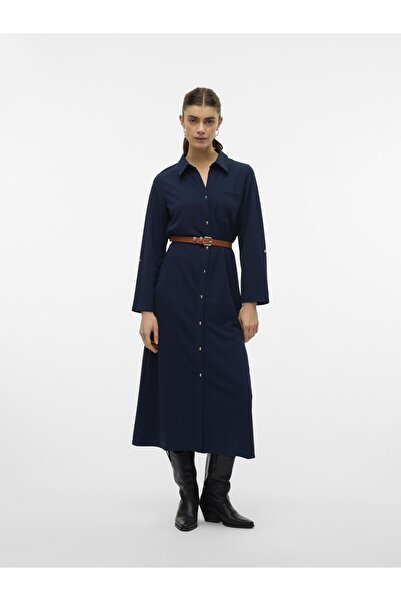 Vero Moda Kleid VMBECCA Langes Kleid