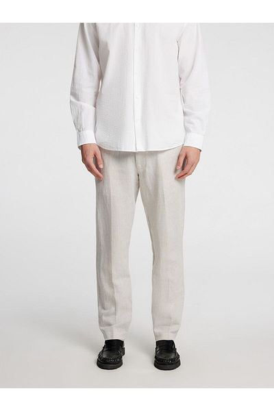 Selected Homme Hose aus Leinengemisch 196 Straight Fit