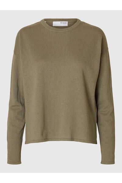 Selected Femme Strickpullover Leinenmix