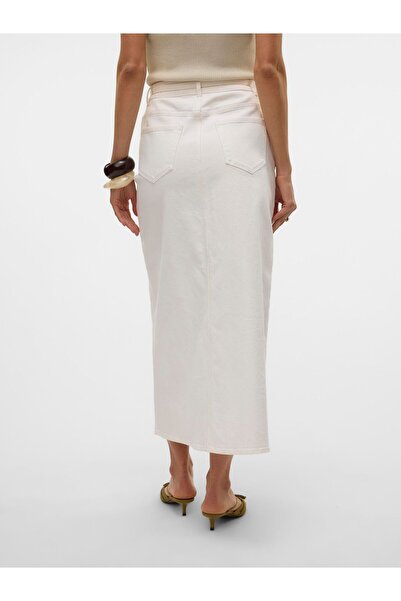 Vero Moda Jeansrock VMLIZZY Hohe Taille Langer Rock