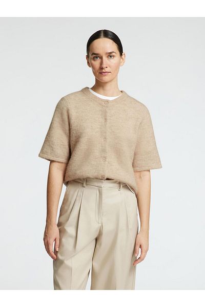 Selected Femme Strickjacke Wollgemisch Kurzarm
