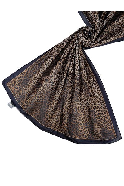 mim eşarp Σάλι Enba Soft Cotton Leopard με σχέδιο 75x190 cm