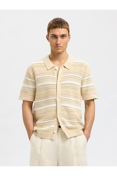 Selected Homme Kurzarmhemd Strick