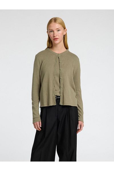 Selected Femme Strickjacke Leinenmix
