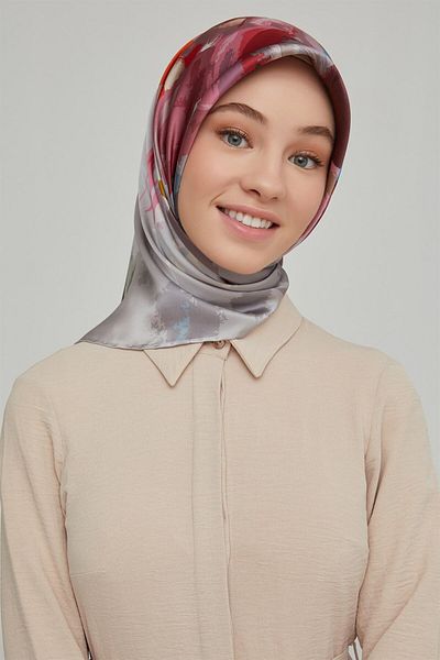 Armine Silk Scarf - 8651D-09 - Tivil