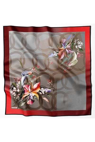Armine Silk Scarf - 8666D-35 - Tivil
