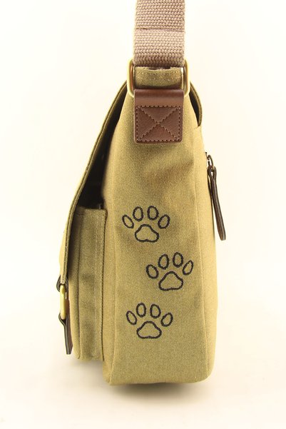 HNB Unisex Camel Canvas Waterproof Messenger Bag for Work, School, Documents, Laptop Bag **Cloth Bag with Gift
