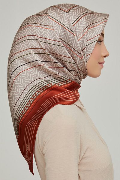 Armine Silk Scarf - 8631D-47 - Tivil